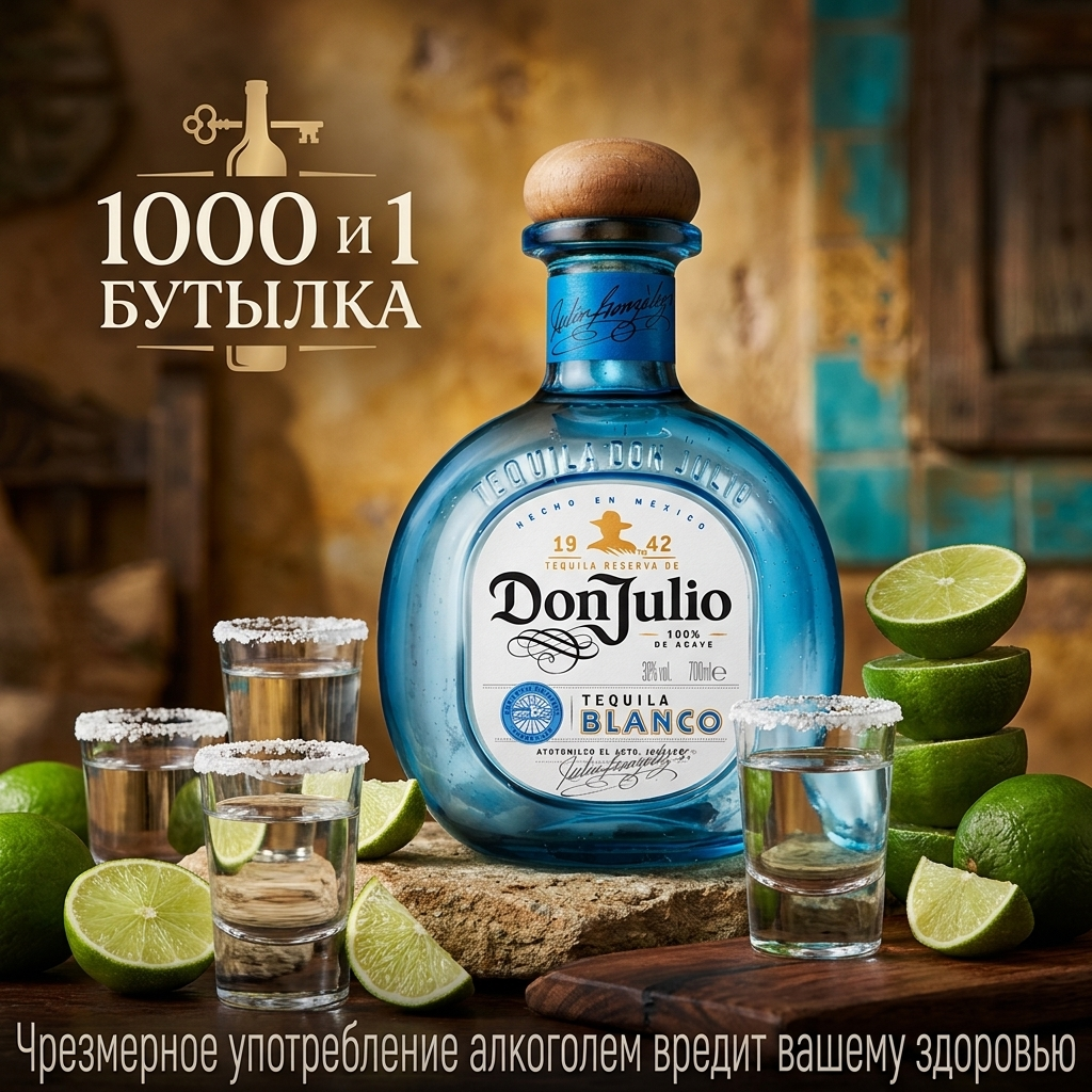 ТЕКИЛА DON JULIO BLANCO 0,7 Л